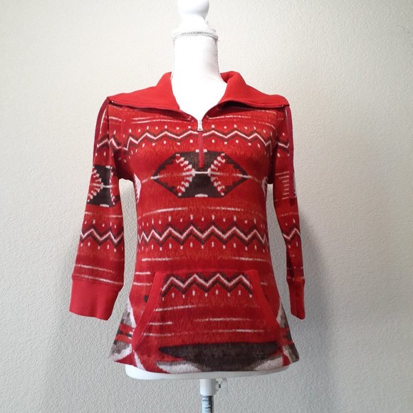 L-RL Ralph Lauren Active 3/4 Zip Top - Picture 1 of 16